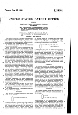 Mercuric n-propyl pyridyl carboxylamides