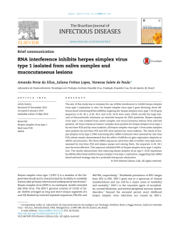 RNA interference inhibits herpes simplex virus type - Arca