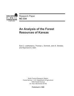 An Analysis of the Forest Resources of Kansas