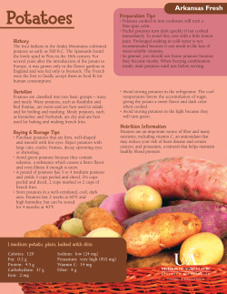 Potatoes - Arkansas Fresh - University of Arkansas Division of