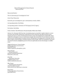 An Australian pyro-tornadogenesis event Ar