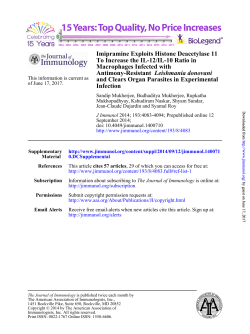 Infection and Clears Organ Parasites in Experimental Leishmania