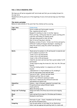 Term 2 Newsletter - Roselands Infant School