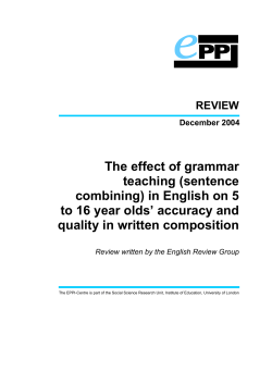 4. in-depth review - EPPI-Centre