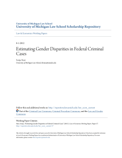 Estimating Gender Disparities in Federal Criminal Cases