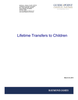 Lifetime Transfers to Children