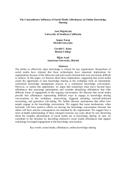 The Contradictory Influence of Social Media Affordances on Online