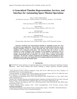 A Generalized Timeline Representation, Services, and Interface for