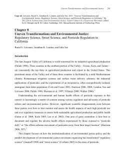 Uneven transformations and environmental justice: Regulatory