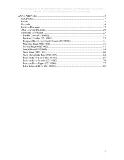 anne arundel - Maryland Department of the Environment
