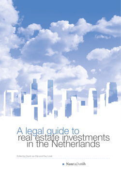 A legal guide to real estate investments in the Netherlands
