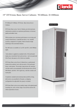 19” DYNAmic Basic Server Cabinets / W:600mm