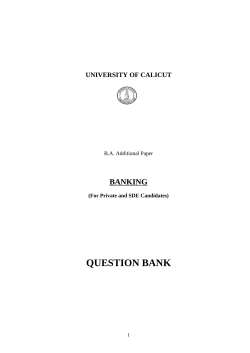 question bank - University of Calicut