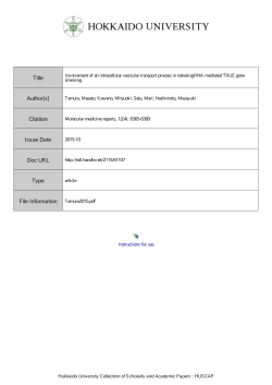 Involvement of an intracellular vesicular transport process in naked