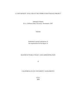 A Cost Benefit Analysis Of The Nimbus Fish