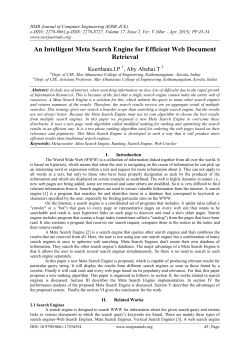 An Intelligent Meta Search Engine for Efficient Web