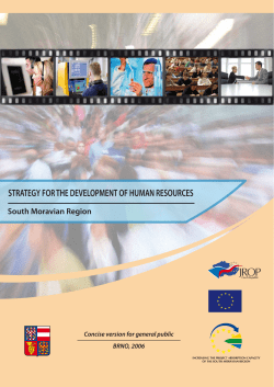 STRATEGY FOR THE DEVELOPMENT OF HUMAN RESOURCES