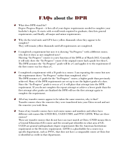 FAQs about the DPR
