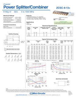 datasheet - Mini Circuits