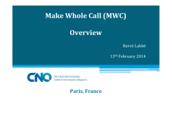 Make Whole Call (MWC)