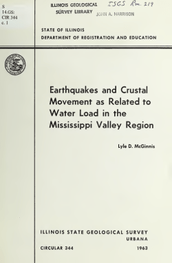Earthquakes and crustal movement as related to