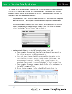 How to: Variable Rate Application