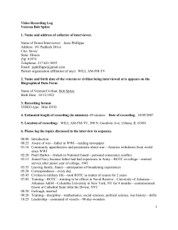 Bob Spitze video recording log
