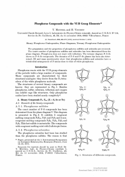 Phosphorus Compounds with the VI B Group Elements