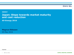 Japan: Steps towards market maturity and cost reduction