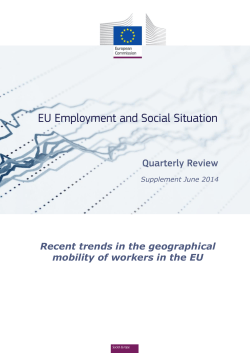 Recent trends in the geographical mobility of workers in the EU