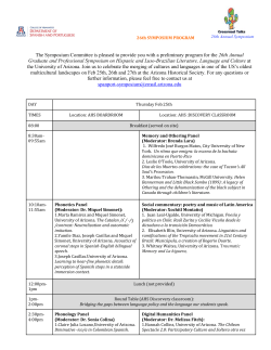 The Symposium Committee is pleased to provide you with a