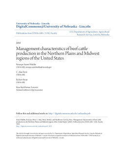 Management characteristics of beef cattle production in the Northern