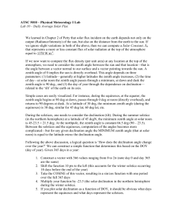 Lab #10 -- Daily Average Solar Flux