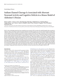 Sodium Channel Cleavage Is Associated with Aberrant Neuronal