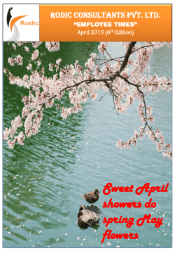 Sweet April showers do spring May flowers