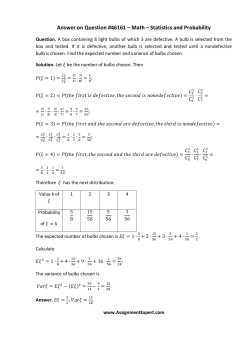 Answer on Question #46161 &ndash; Math &ndash; Statistics and Probability