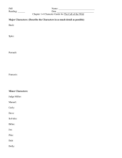 Chapter 1-4 Character Guide for T