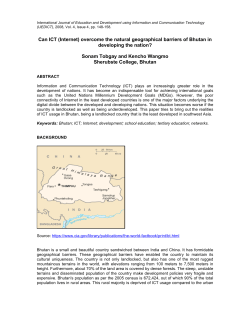 Can ICT (Internet) overcome the natural geographical barriers