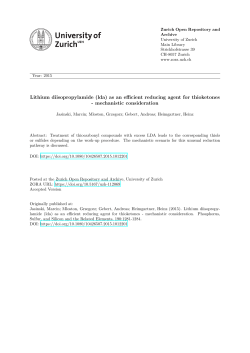 - Zurich Open Repository and Archive