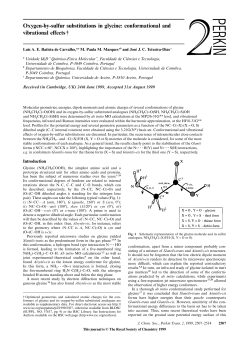 Oxygen-by-sulfur substitutions in glycine