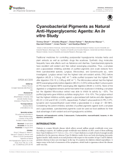 Cyanobacterial Pigments as Natural Anti