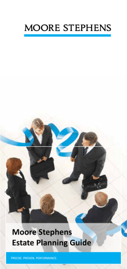 Moore Stephens Estate Planning Guide