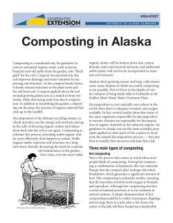 Composting in Alaska - University of Alaska Fairbanks