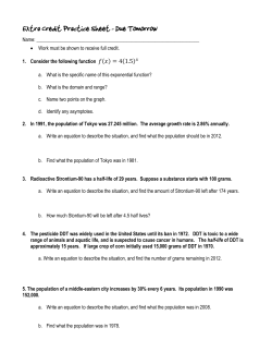 Extra Credit Practice Sheet &ndash; Due Tomorrow