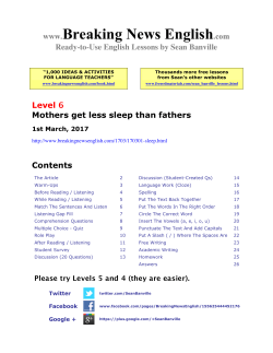 26-page lesson - Breaking News English