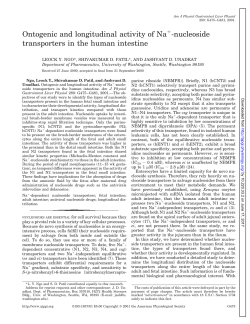Ontogenic and longitudinal activity of Na