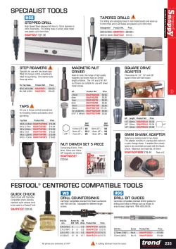 specialist tools festool&reg; centrotec compatible tools