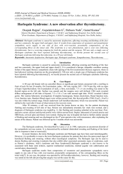 Harlequin Syndrome: A new observation after