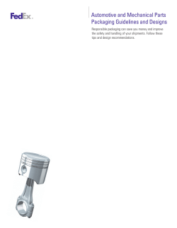 Automotive and Mechanical Parts Packaging Guidelines