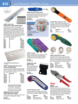 CUTTING MATS, TRIMMERS, TOOLS